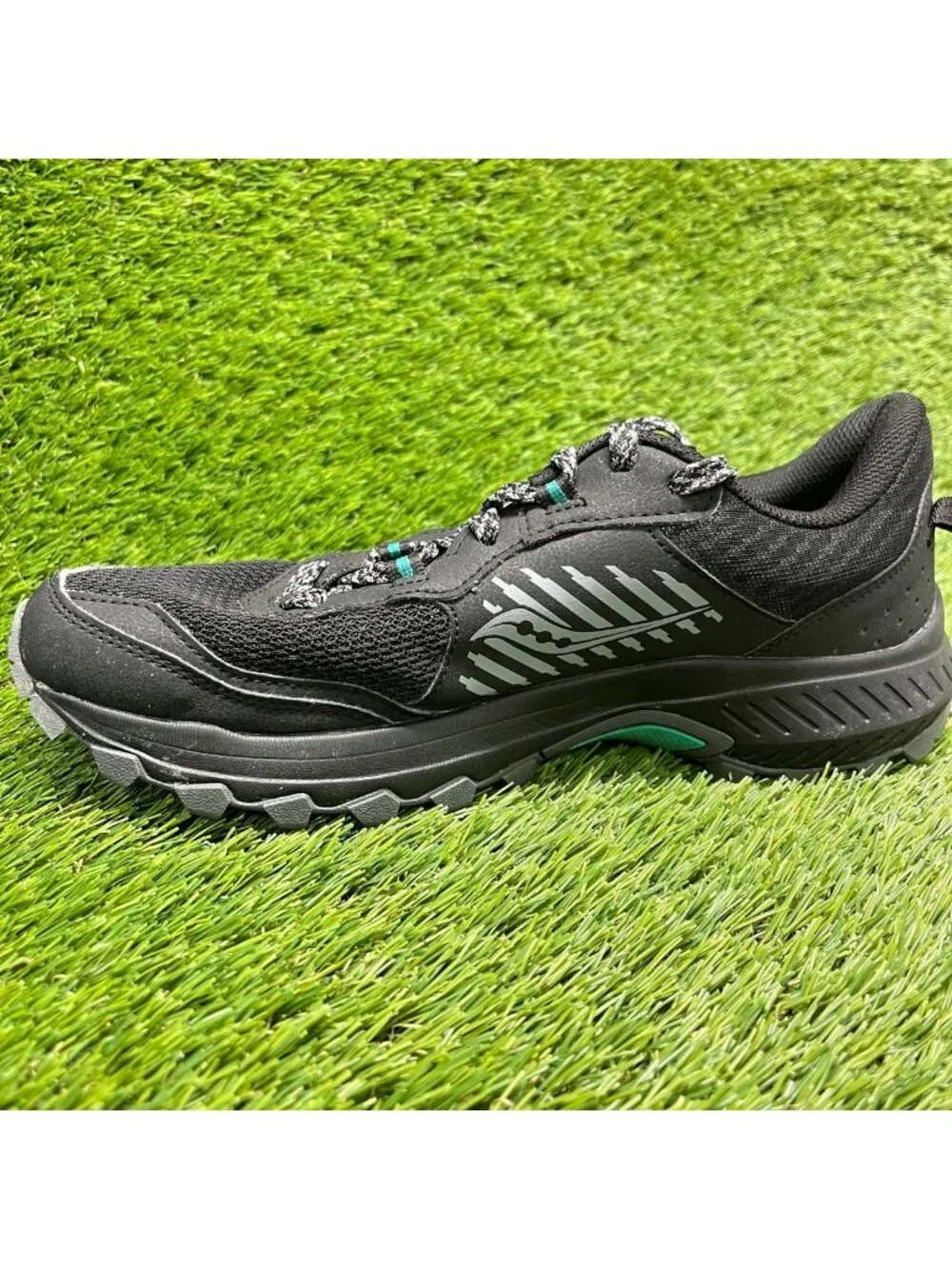 Saucony Excursion TR15 Womens Size 9 Black Jade Athletic Running Shoes Sneakers
